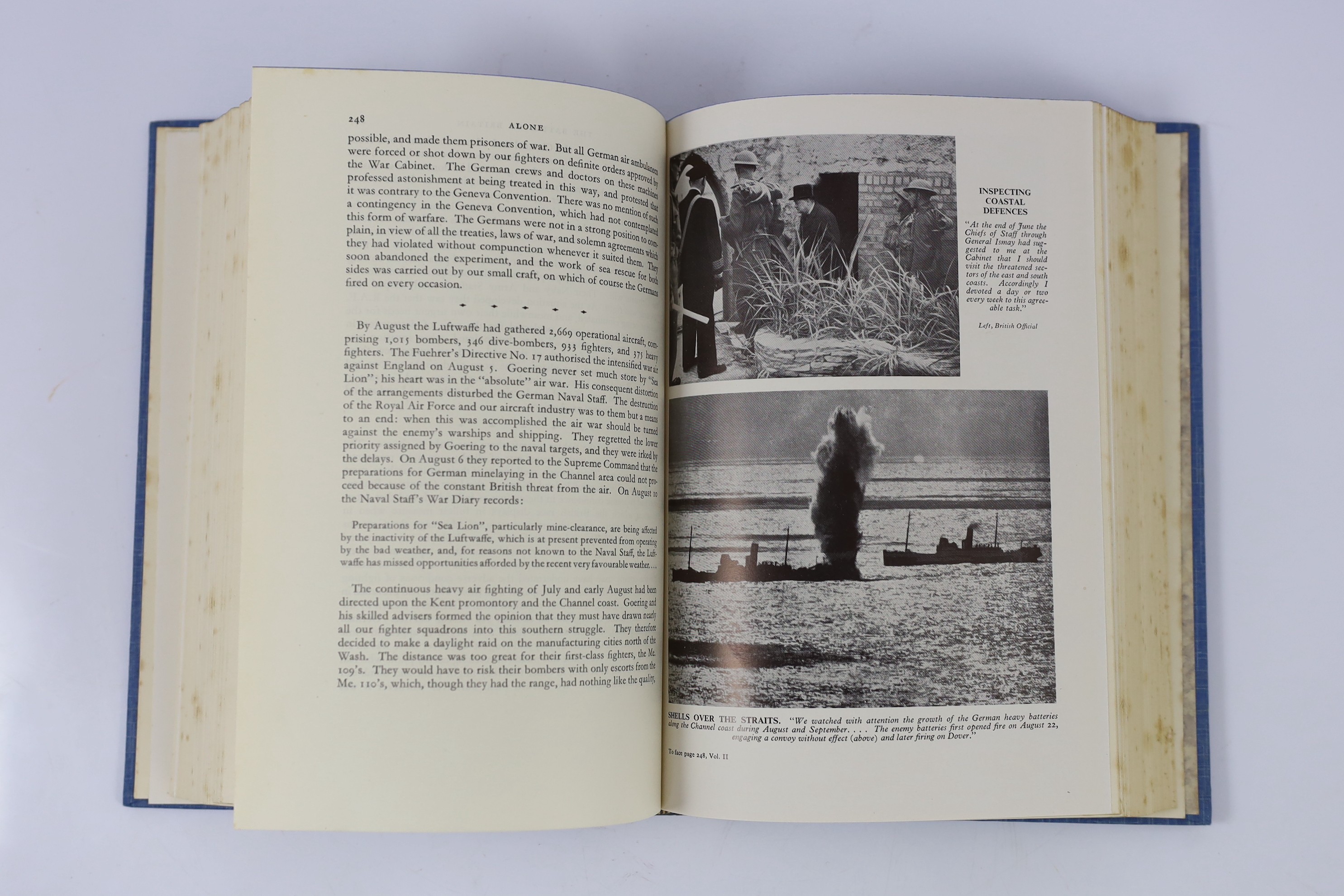 Churchill, Sir Winston Spencer - The Second World War 'Chartwell' Edition, 6 vols. num. photo plates and sketch maps (some coloured and folded)